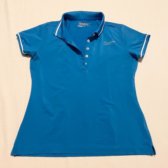 Nike Golf Dri Fit Tour Performance Womens Size Medium Short Sleeve Polo Shirt - Picture 1 of 16
